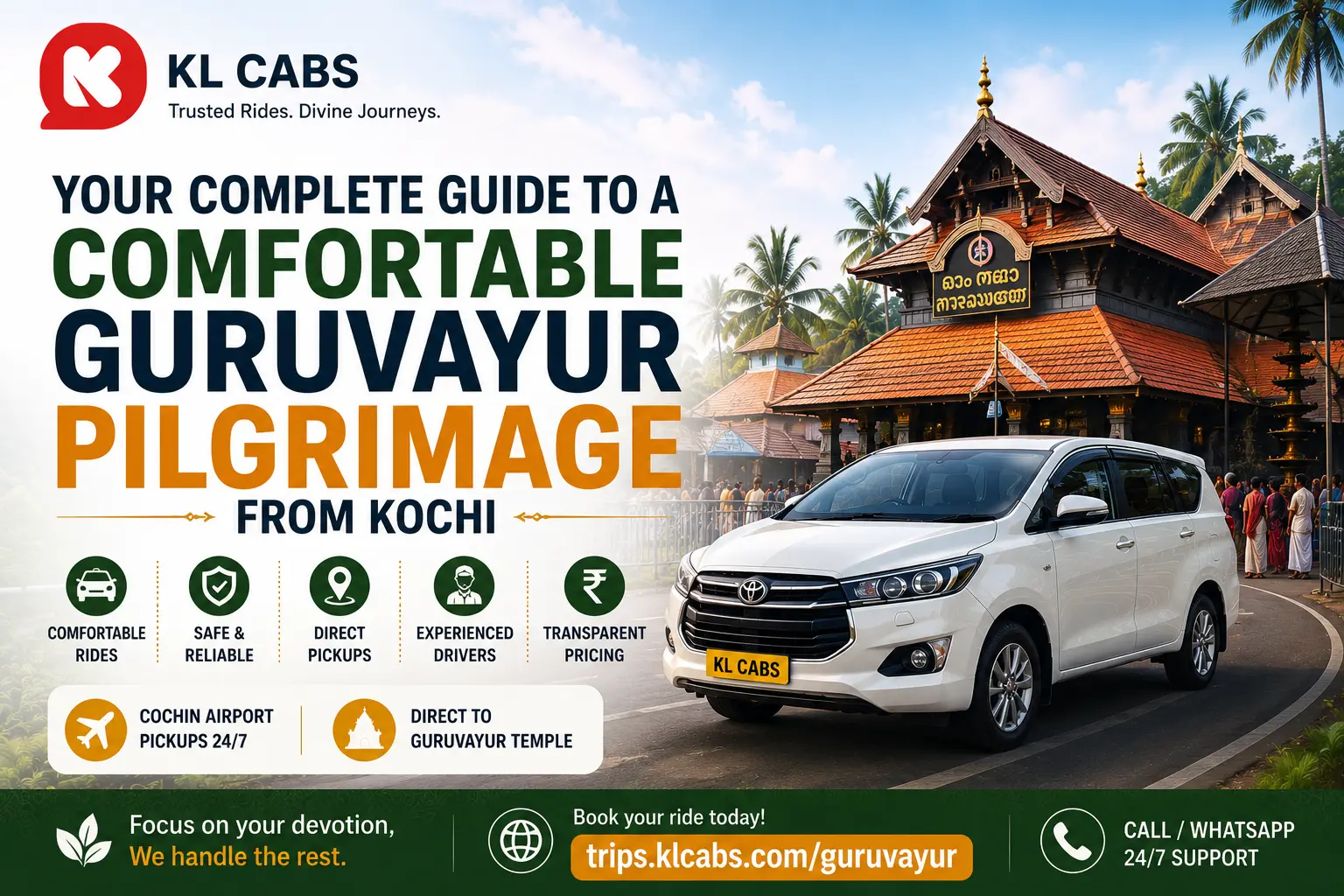 Your Complete Guide to a Comfortable Guruvayur Pilgrimage travel from Kochi 